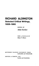 Book cover for Richard Aldington: Selected Critical Writings, 1928-1960