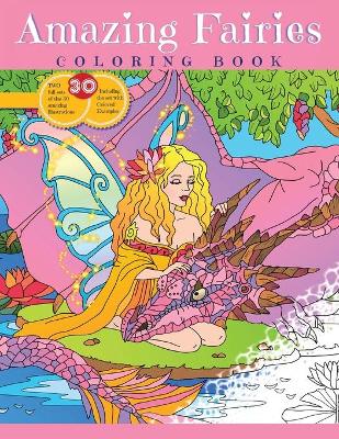 Book cover for AMAZING FAIRIES, Coloring book for girls