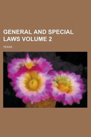 Cover of General and Special Laws Volume 2