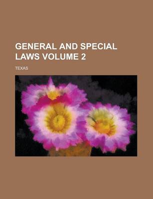 Book cover for General and Special Laws Volume 2