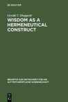 Book cover for Wisdom as a Hermeneutical Construct