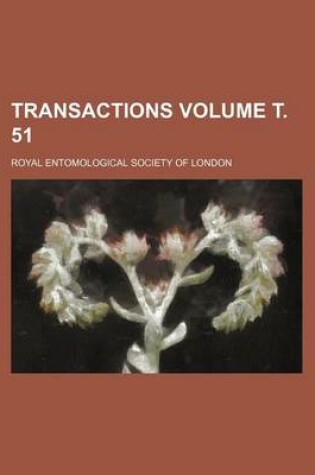 Cover of Transactions Volume . 51