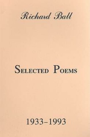 Cover of Selected Poems, 1933-1993