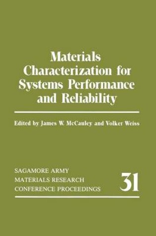 Cover of Materials Characterization for Systems Performance and Reliability