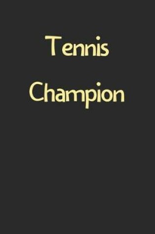 Cover of Tennis Champion