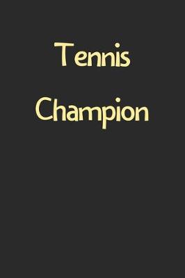 Book cover for Tennis Champion