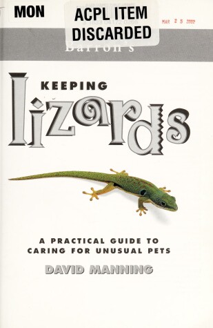 Book cover for Keeping Lizards