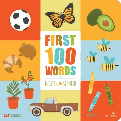 Book cover for First 100 Words in English and Spanish