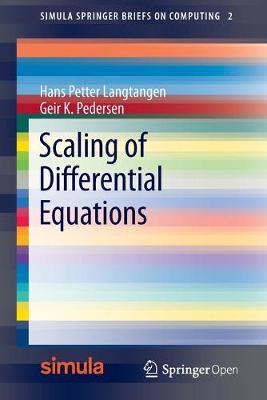 Cover of Scaling of Differential Equations