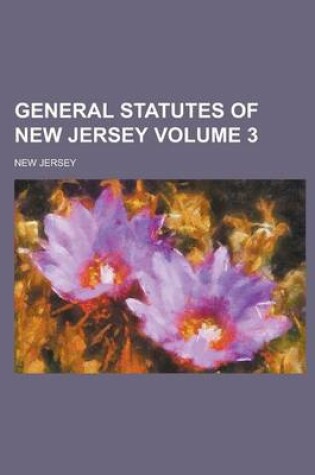 Cover of General Statutes of New Jersey Volume 3