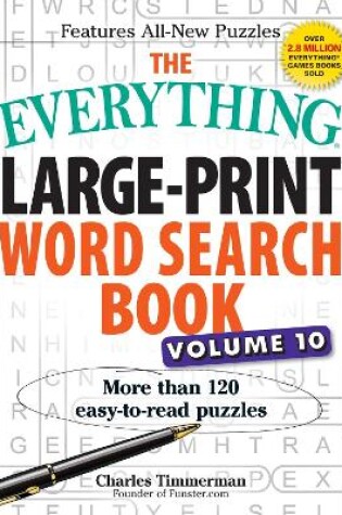 Cover of The Everything Large-Print Word Search Book, Volume 10