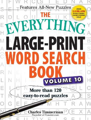 Book cover for The Everything Large-Print Word Search Book, Volume 10