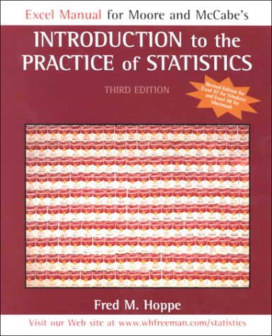 Book cover for Intro Prac Stats 3e Excel Manu