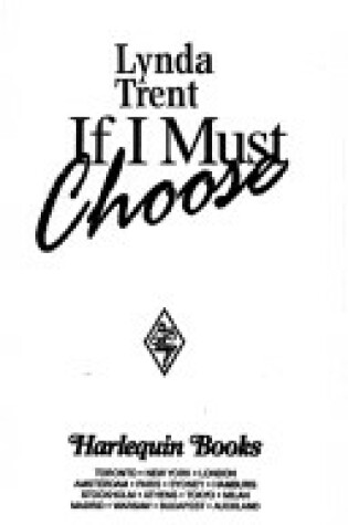 Cover of If I Must Choose