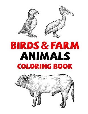 Book cover for Birds&farm Animals Coloring Book