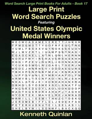 Cover of Large Print Word Search Puzzles Featuring United States Olympic Medal Winners