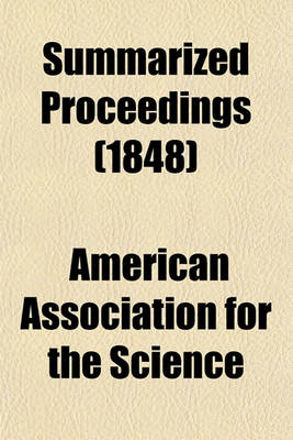 Book cover for Summarized Proceedings (1848)