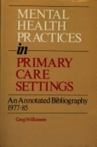 Cover of Mental Health Practices in Primary Care Settings
