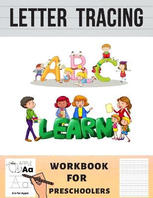 Book cover for Letter Tracing Workbook for Preschoolers