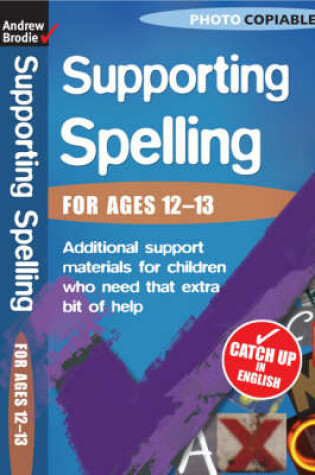 Cover of Supporting Spelling 12-13
