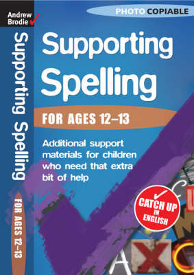 Book cover for Supporting Spelling 12-13