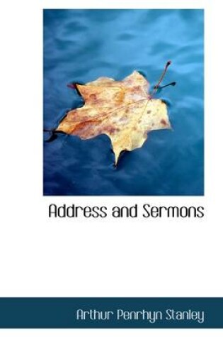 Cover of Address and Sermons