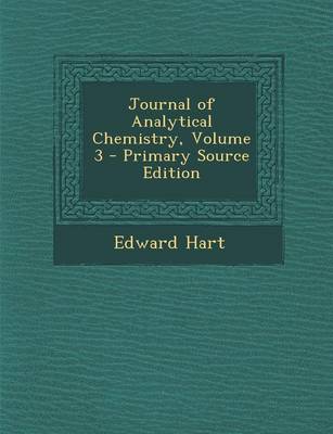 Book cover for Journal of Analytical Chemistry, Volume 3