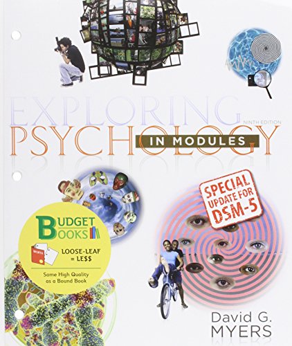 Book cover for Loose-Leaf Version for Exploring Psychology in Modules with Dsm5 Update