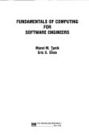 Cover of Fundamentals of Computing for Software Engineers