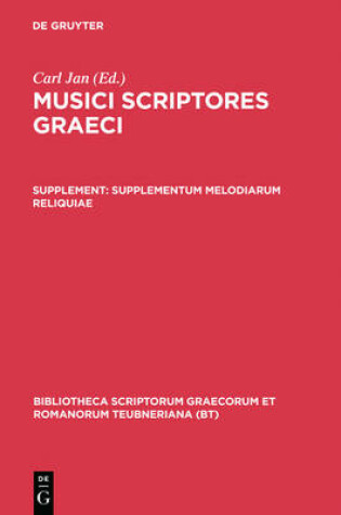 Cover of Musici Scriptores Graeci: Sup CB