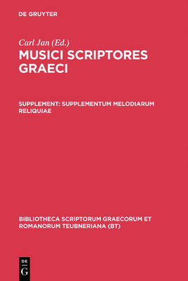 Book cover for Musici Scriptores Graeci: Sup CB