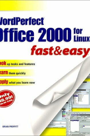 Cover of Wordperfect Office 2000 for Linux Fast and Easy Psr