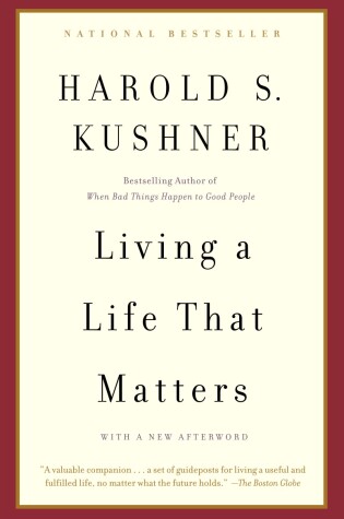 Cover of Living a Life that Matters