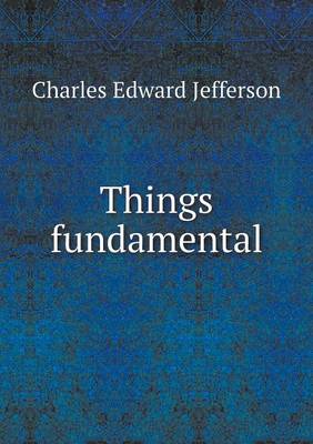 Book cover for Things fundamental