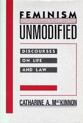 Book cover for Feminism Unmodified