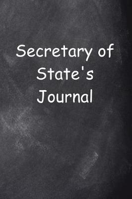 Cover of Secretary of State's Journal Chalkboard Design