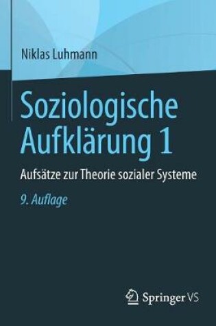 Cover of Soziologische Aufklärung 1