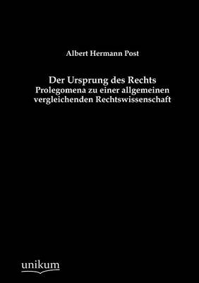 Cover of Der Ursprung des Rechts