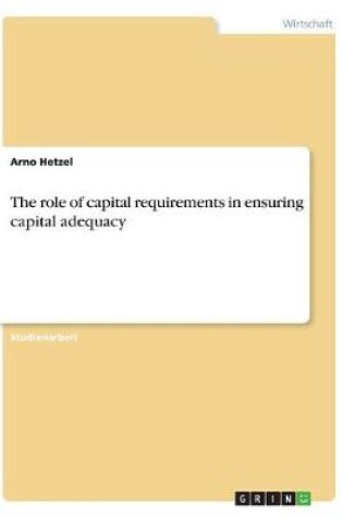 Cover of The role of capital requirements in ensuring capital adequacy