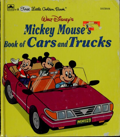 Cover of Walt Disney's Mickey Mouse's Book of Cars and Trucks