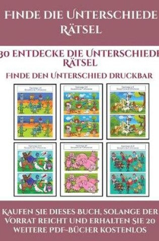 Cover of Finde den Unterschied druckbar (Finde die Unterschiede Ratsel)