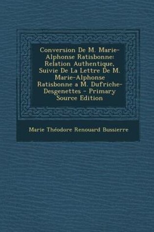 Cover of Conversion de M. Marie-Alphonse Ratisbonne