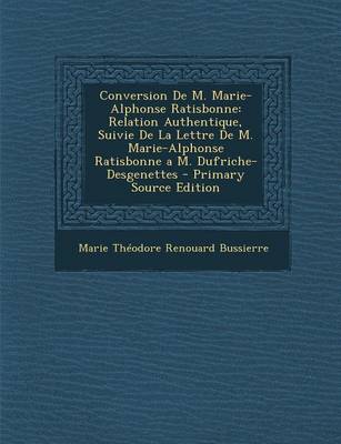 Book cover for Conversion de M. Marie-Alphonse Ratisbonne