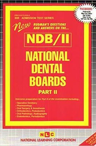 Cover of NATIONAL DENTAL BOARDS (NDB) / PART II