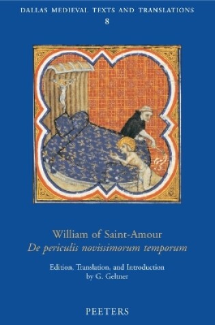 Cover of William of Saint-Amour "De Periculis Novissimorum Temporum"