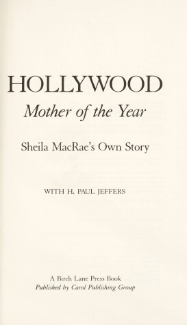 Book cover for Hollywood Mother of the Year Macrae