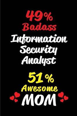 Book cover for 49% Badass Information Security Analyst 51 % Awesome Mom