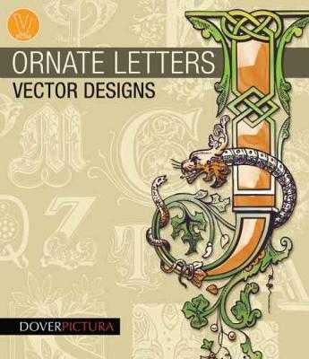 Book cover for Ornate Letters Vector Designs