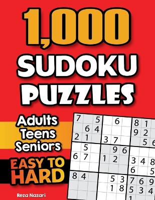 Book cover for 1,000 Sudoku Puzzles for Adults, Teens, and Seniors