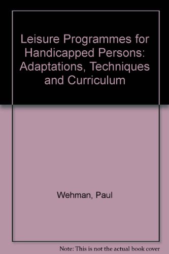 Book cover for Leisure Programmes for Handicapped Persons